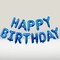 Happy Birthday Balloons Banner for Self-Inflating Party Decoration